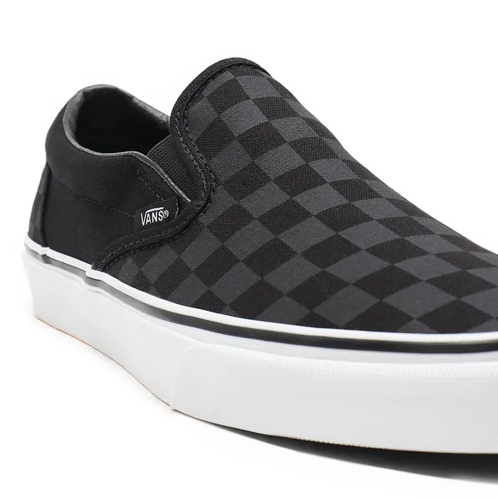 Vans Slipon Shoes Men Checkerboard Classic SlipOn Shoes Black