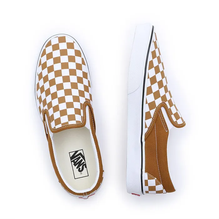 Vans Slipon Shoes Men Color Theory Classic SlipOn Shoes Brown
