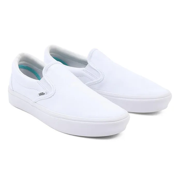 Vans Slipon Shoes Men Comfycush SlipOn Shoes White