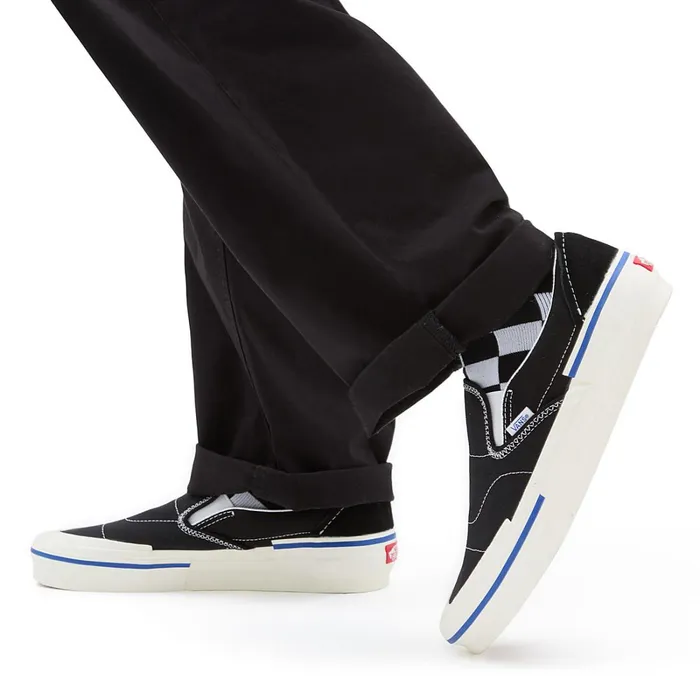 Vans Slipon Shoes Men SlipOn Reconstruct Shoes Black