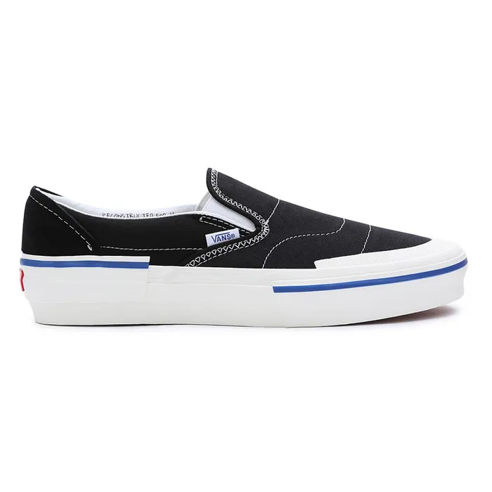 Vans Slipon Shoes Men SlipOn Reconstruct Shoes Black