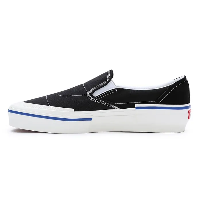 Vans Slipon Shoes Men SlipOn Reconstruct Shoes Black