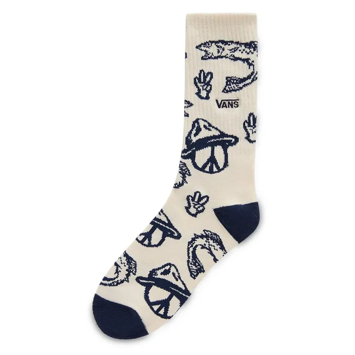 Vans Socks Men Outer Limits Crew Socks 1 Pair White
