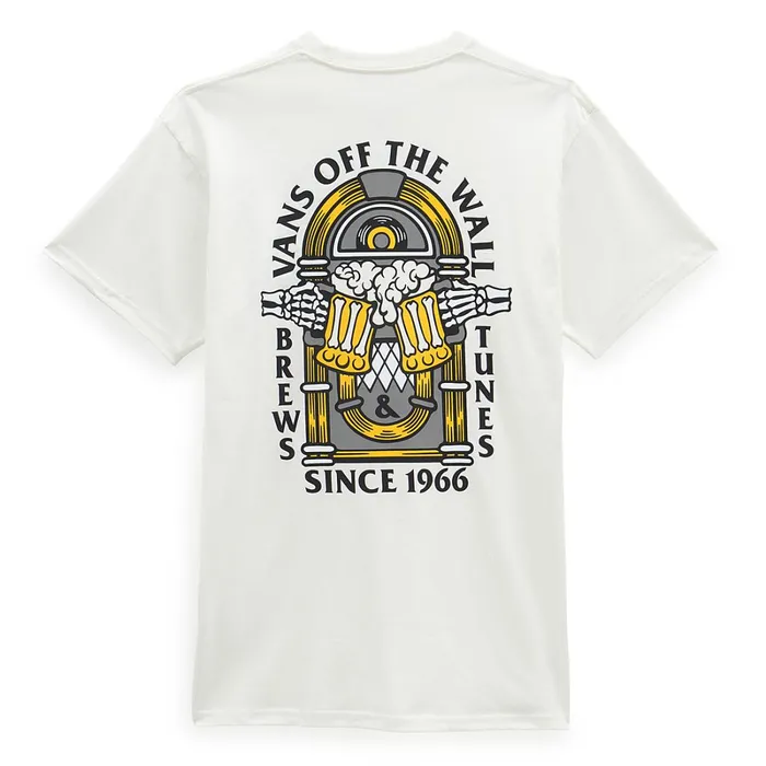 Vans Tshirts and Tanks Men Brew Bros Tunes TShirt White
