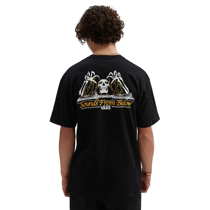 Vans Tshirts and Tanks Men Sounds From Below TShirt Black