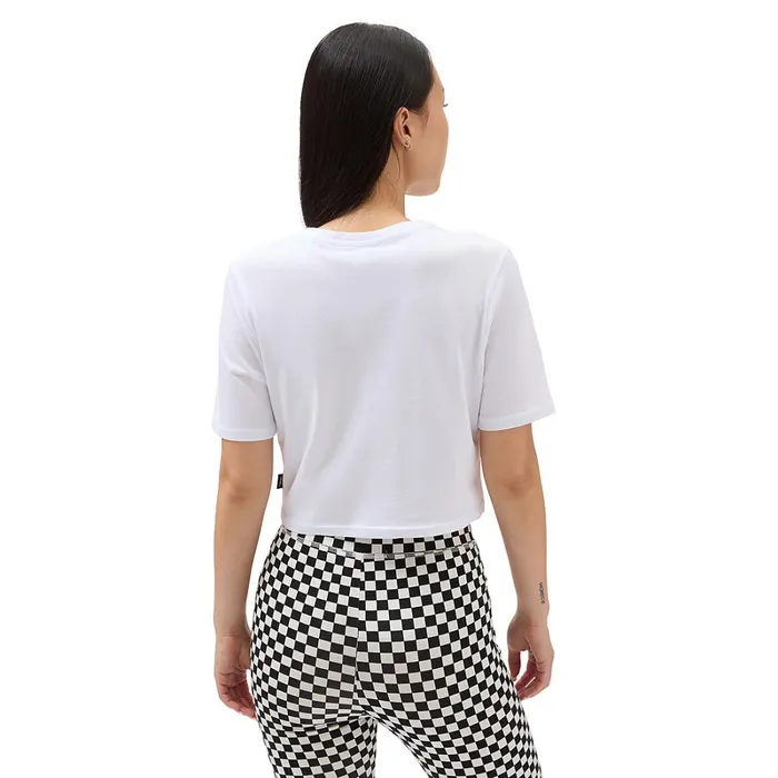 Vans Tshirts and Tops Women Flying V Crop Crew Sport Tshirt White