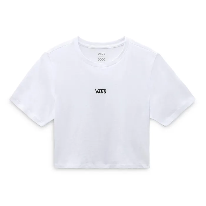 Vans Tshirts and Tops Women Flying V Crop Crew Sport Tshirt White