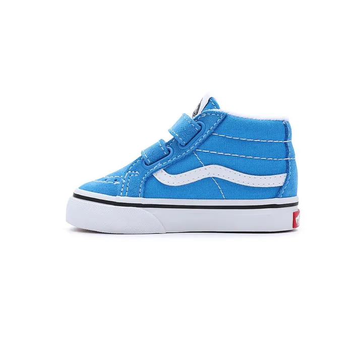 Vans Toddler Shoes 14 Years Kids Toddler Color Theory Sk8Mid Reissue Hook And Loop Shoes 14 Years Blue