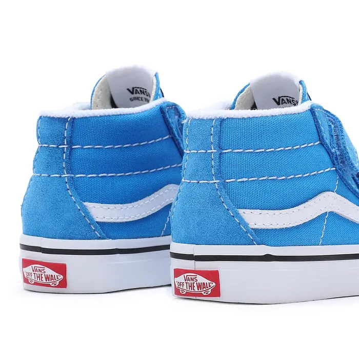 Vans Toddler Shoes 14 Years Kids Toddler Color Theory Sk8Mid Reissue Hook And Loop Shoes 14 Years Blue