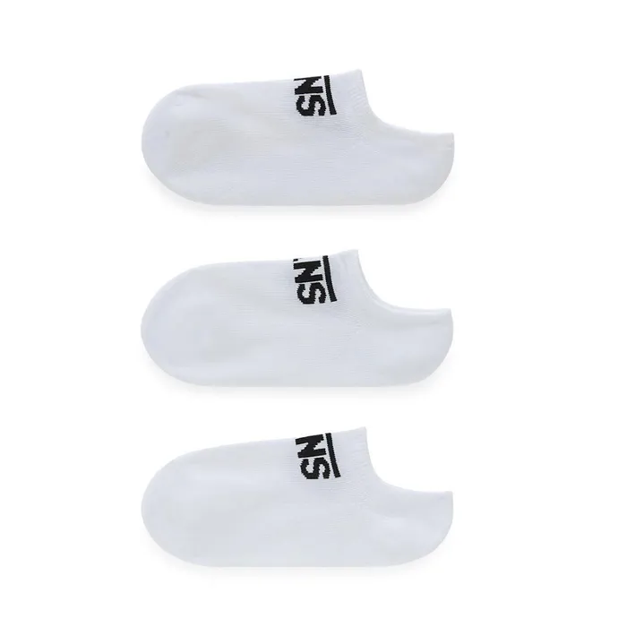 Vans View All Kids Classic Kick No Show Socks 3 Pairs White