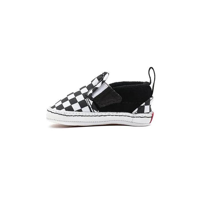 Vans View All Kids Infant Checkerboard SlipOn Hook And Loop Crib Shoes 01 Year Black