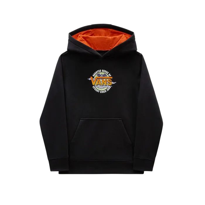 Vans View All Kids Little Haunted House Of Pullover Hoodie 28 Years Black