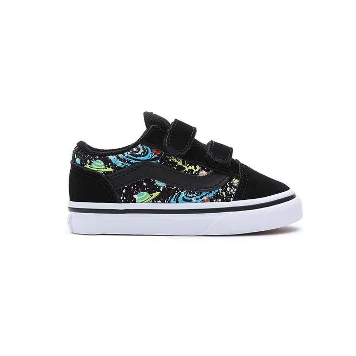 Vans View All Kids Toddler Old Skool Hook And Loop Shoes 14 Years Black