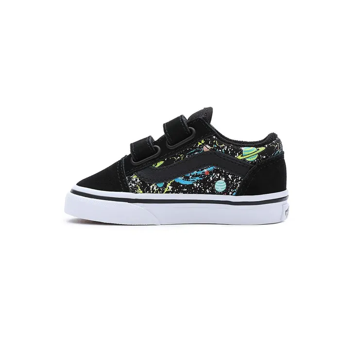 Vans View All Kids Toddler Old Skool Hook And Loop Shoes 14 Years Black