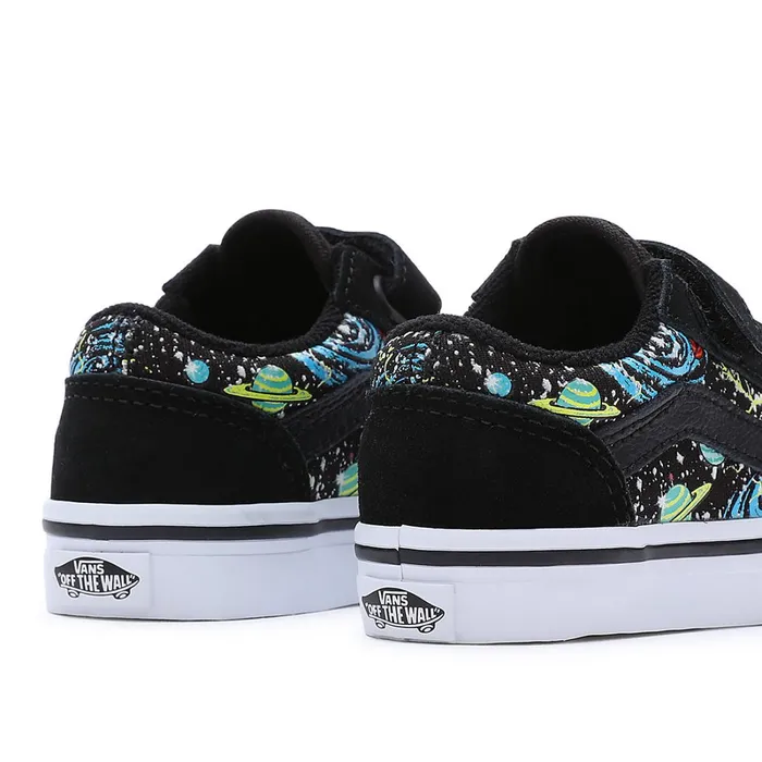 Vans View All Kids Toddler Old Skool Hook And Loop Shoes 14 Years Black