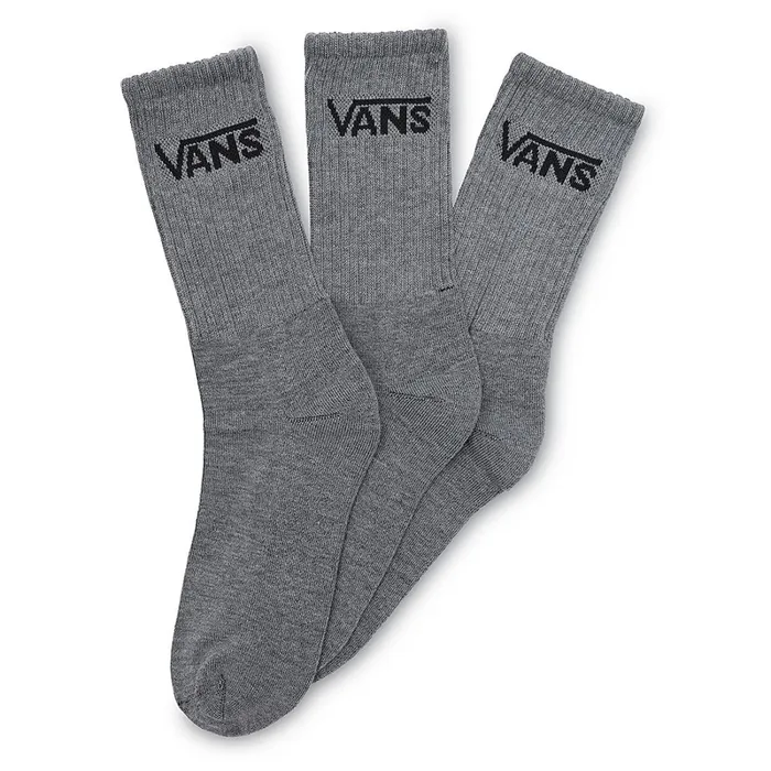 Vans View All Men Classic Crew Socks 3 Pairs Grey