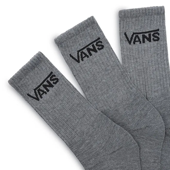 Vans View All Men Classic Crew Socks 3 Pairs Grey