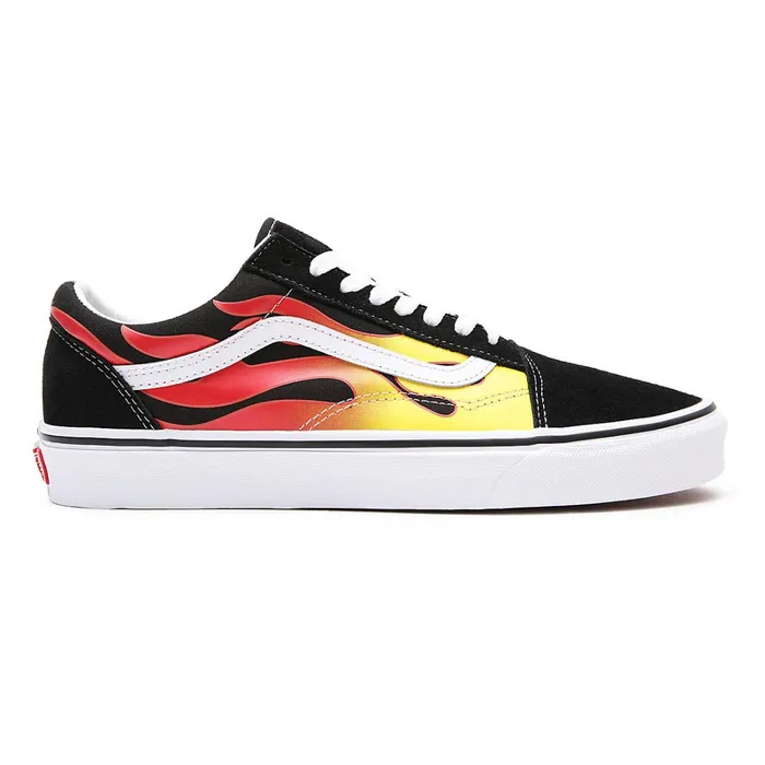 Vans View All Men Flame Old Skool Shoes Black