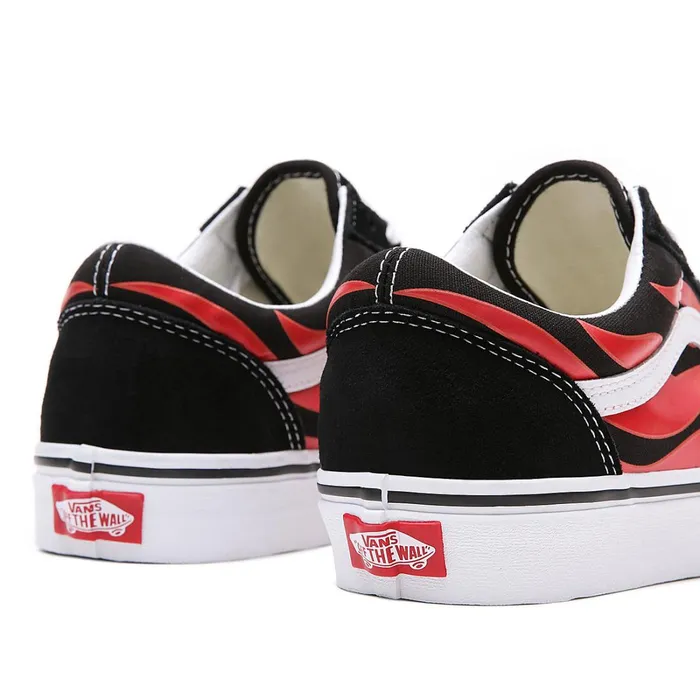 Vans View All Men Flame Old Skool Shoes Black