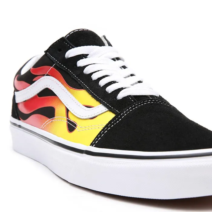 Vans View All Men Flame Old Skool Shoes Black
