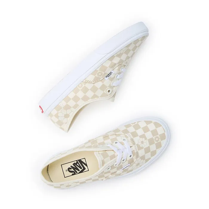 Vans View All Men Floral Check Authentic Shoes White