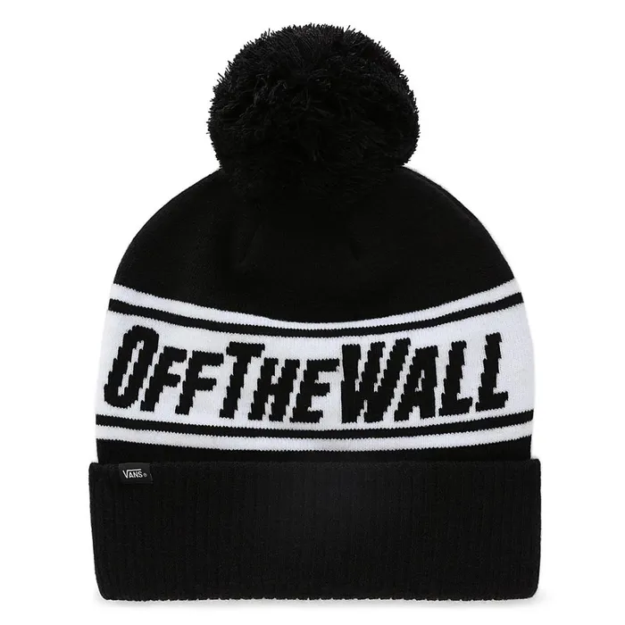 Vans View All Men Off The Wall Pom Beanie Black White