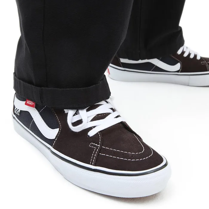 Vans View All Men Range Cargo Baggy Tapered Elastic Trousers Black