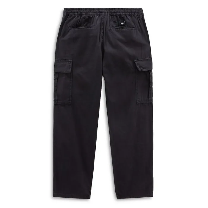 Vans View All Men Range Cargo Baggy Tapered Elastic Trousers Black