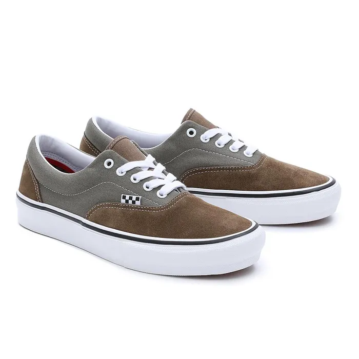 Vans View All Men Skate Era Shoes Grey Brown