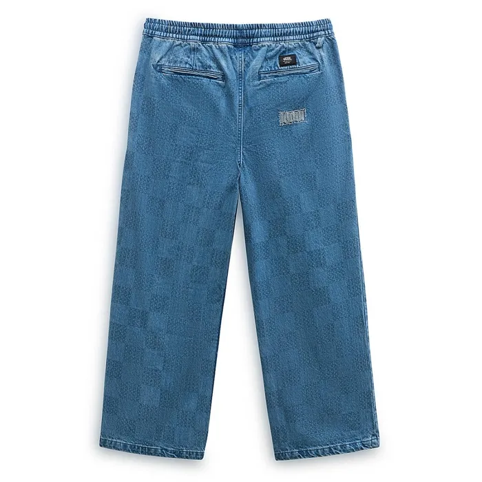 Vans View All Women Mended Check Denim Range Trousers Blue