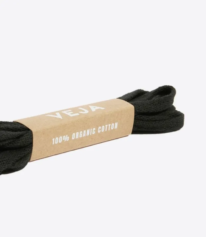 VEJA Accessories MenWomen LACES ORGANIC COTTON BLACK