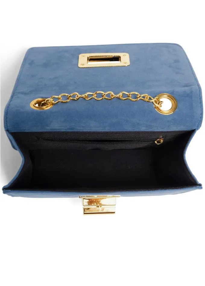 VELVET CROSSBODY BAG Blue Women VENUS Handbags