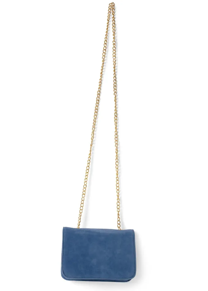 VELVET CROSSBODY BAG Blue Women VENUS Handbags
