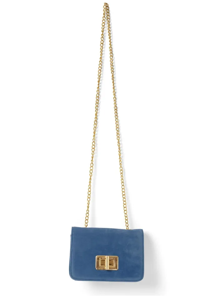 VELVET CROSSBODY BAG Blue Women VENUS Handbags