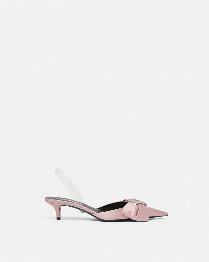 Versace Alia Slingback Pumps 45 Mm Light Pink Women Pumps and Slingbacks