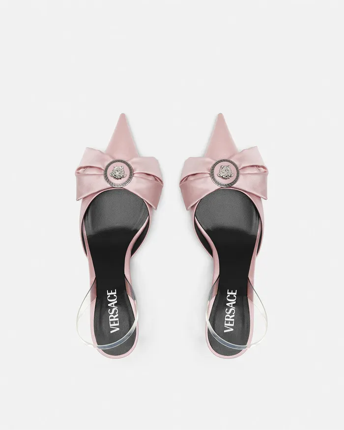 Versace Alia Slingback Pumps 45 Mm Light Pink Women Pumps and Slingbacks