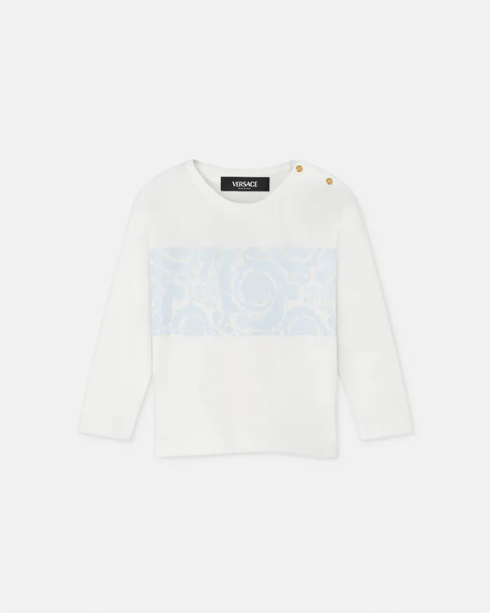 Versace Barocco Baby TShirt White Kids Shirts and Tshirts