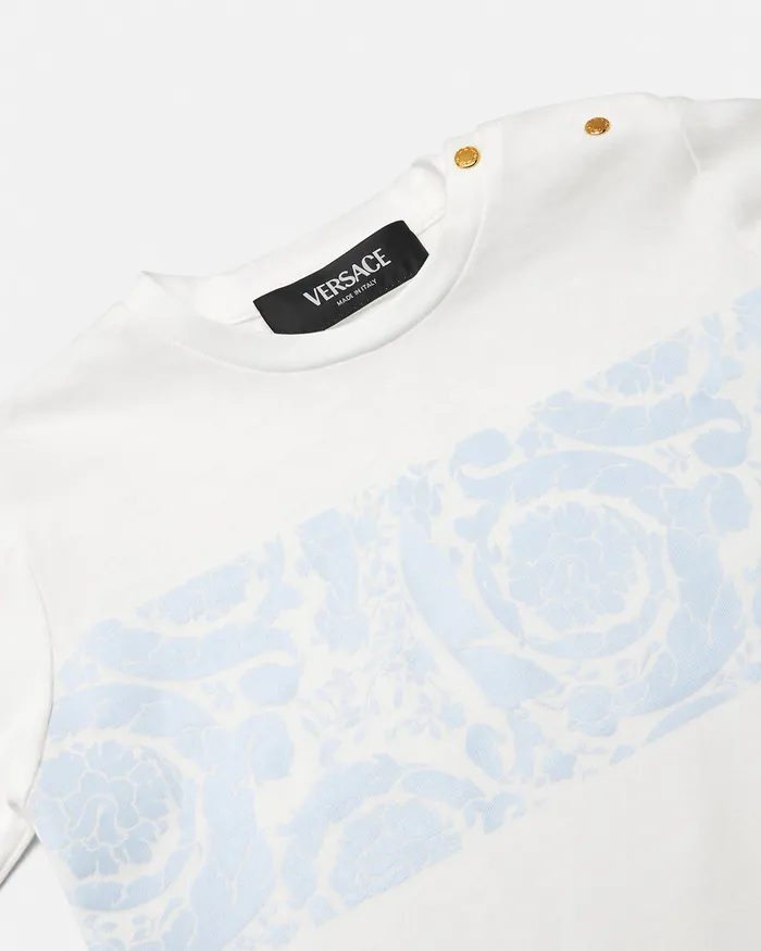 Versace Barocco Baby TShirt White Kids Shirts and Tshirts