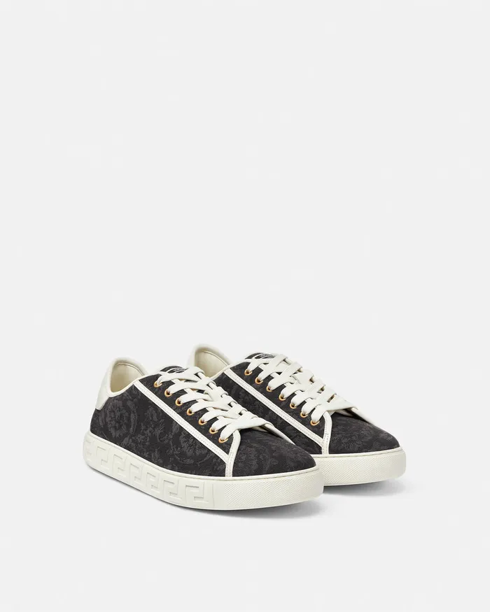 Versace Barocco Greca Sneakers Blackprint Men Sneakers