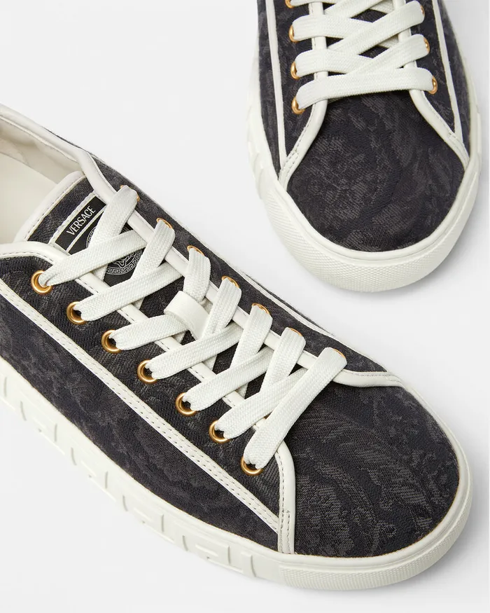 Versace Barocco Greca Sneakers Blackprint Men Sneakers