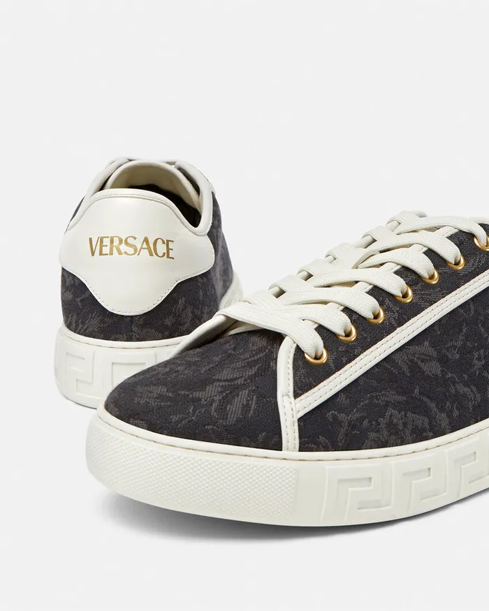 Versace Barocco Greca Sneakers Blackprint Men Sneakers