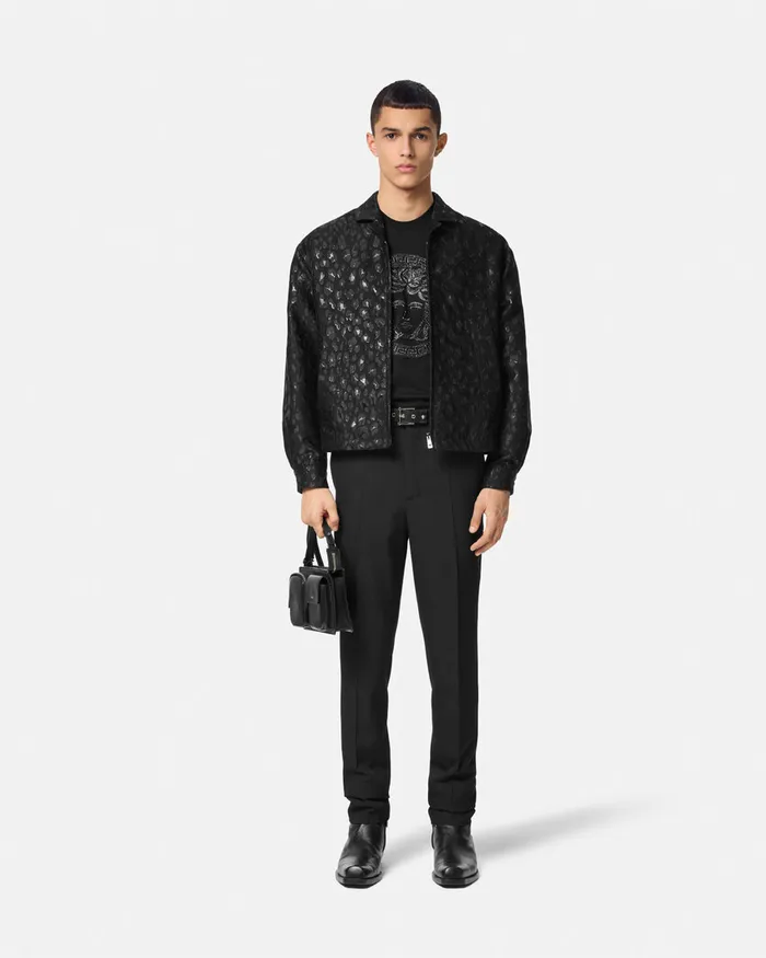 Versace Crystal Medusa TShirt Black Men TShirts and Polos