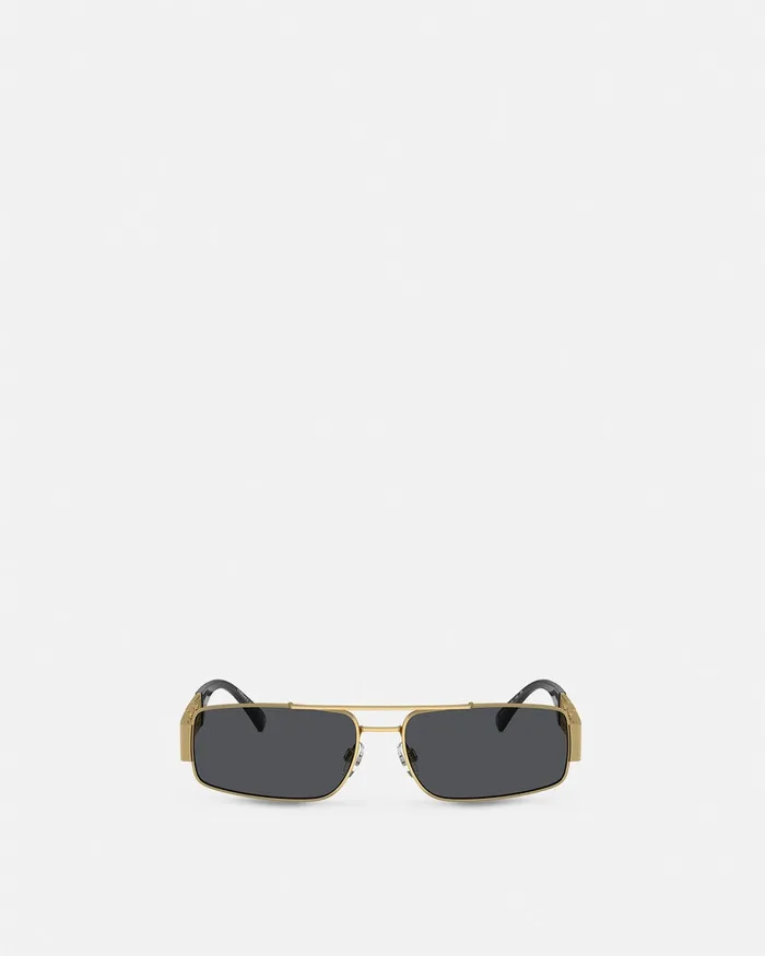 Versace Greca Sunglasses Blackgold Men Sunglasses