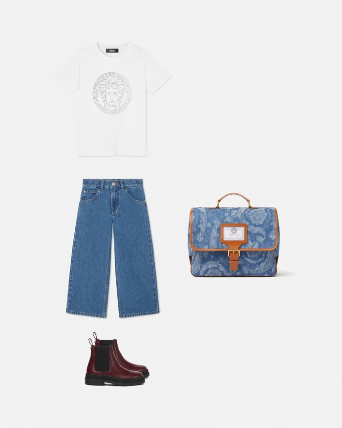 Versace Jeans Blue Kids Pants and Skirts