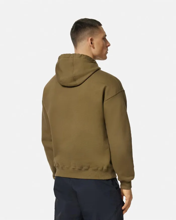 Versace La Medusa Hoodie Green Men Sweatshirts