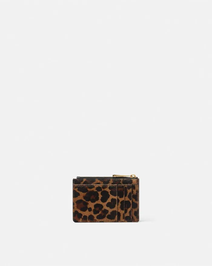 Versace Leopard Medusa Biggie Cardholder Animalier MenWomen Wallets