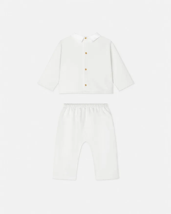 Versace Medusa Baby Sweatshirt Set White Kids Clothing