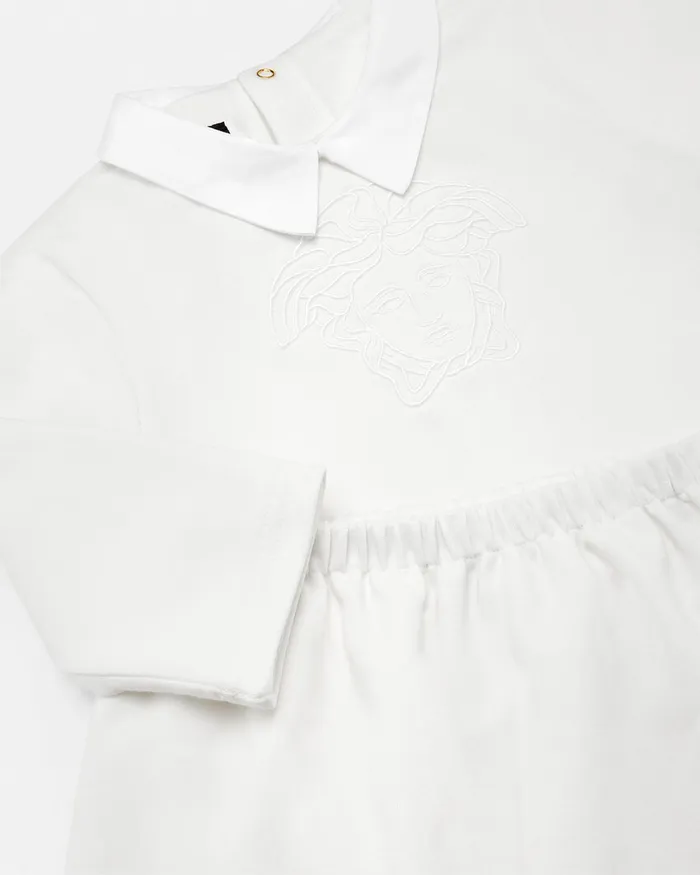 Versace Medusa Baby Sweatshirt Set White Kids Clothing