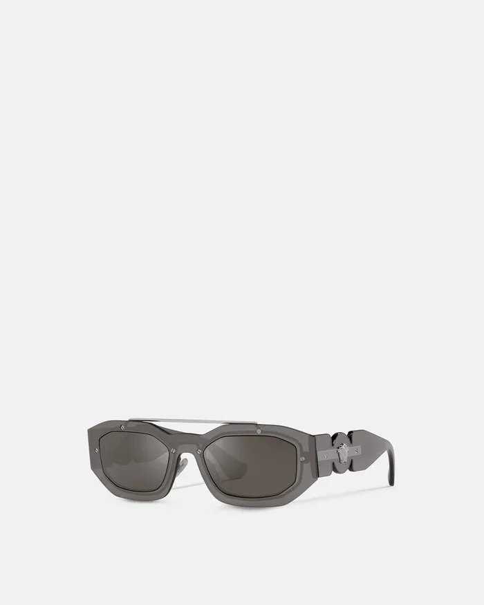 Versace Medusa Biggie Sunglasses Gray Men Sunglasses
