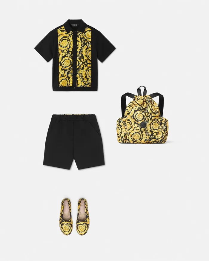 Versace Shorts Black Kids Pants